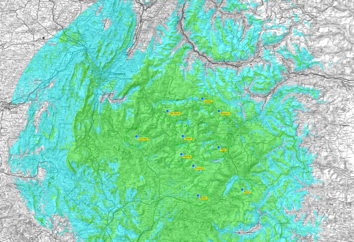 location talkie walkie motorola - Infra carte couverte
